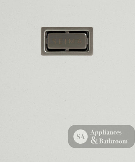 Seima 191053 Oros Arqstone Sink Abovemount Right or Left Hand Drainer No Taphole White - Sinks
