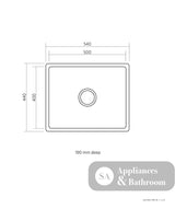 Seima 191333 Leto 500 Single Bowl Sink Stainless Steel - Sinks