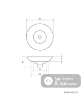 Seima 191436 Arko 008 Above Counter Basin White No Taphole - Basins
