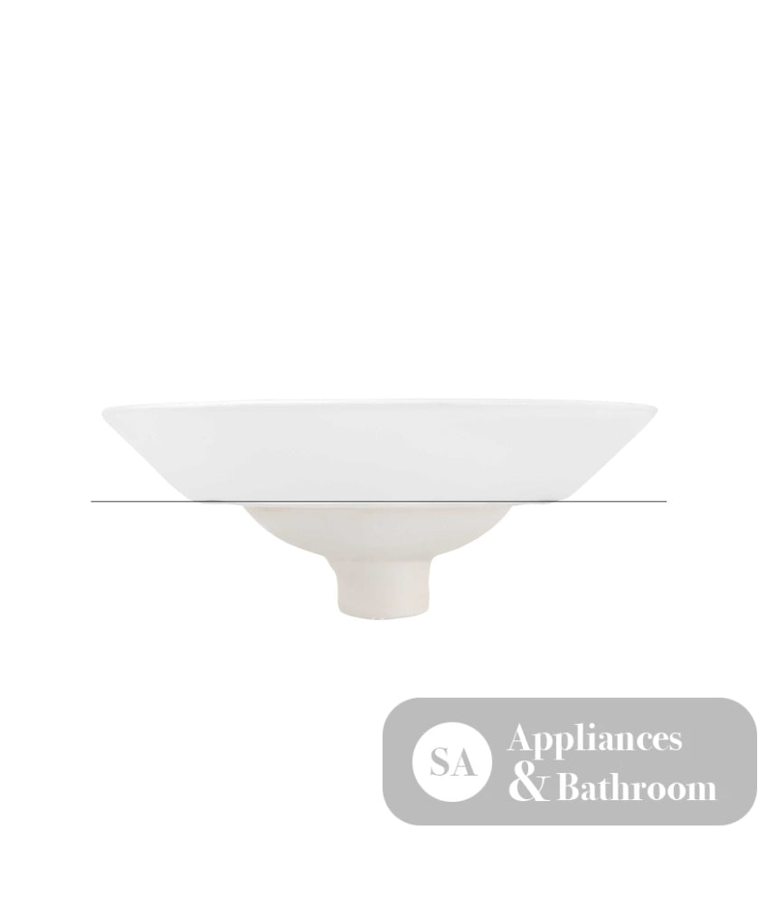 Seima 191436 Arko 008 Above Counter Basin White No Taphole - Basins