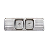 Seima 191573 Acero 002 Double Bowl Sink Abovemount (No taphole) Stainless Steel 1500x500mm - Sinks