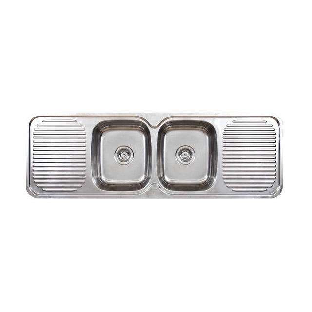 Seima 191573 Acero 002 Double Bowl Sink Abovemount (No taphole) Stainless Steel 1500x500mm - Sinks
