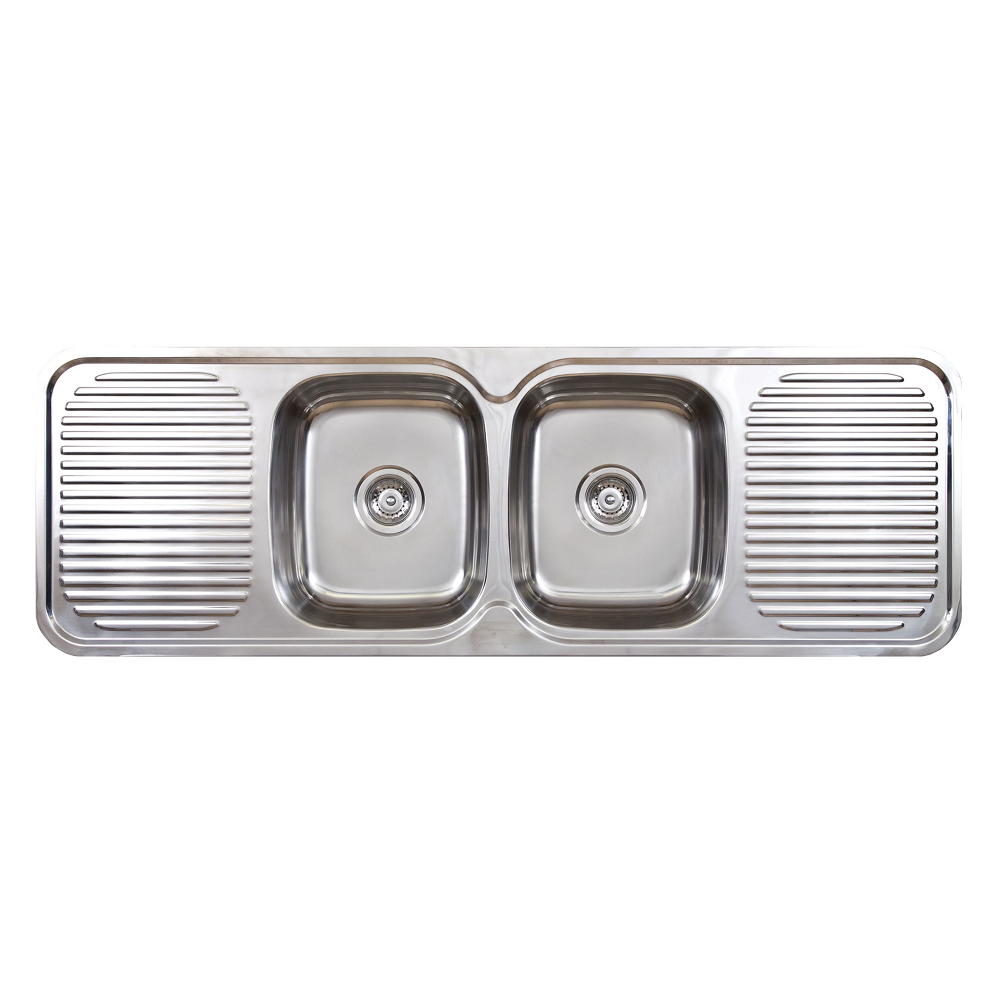 Seima 191575 Acero 002 Double Bowl & Double Drainer Sink One Taphole - Sinks