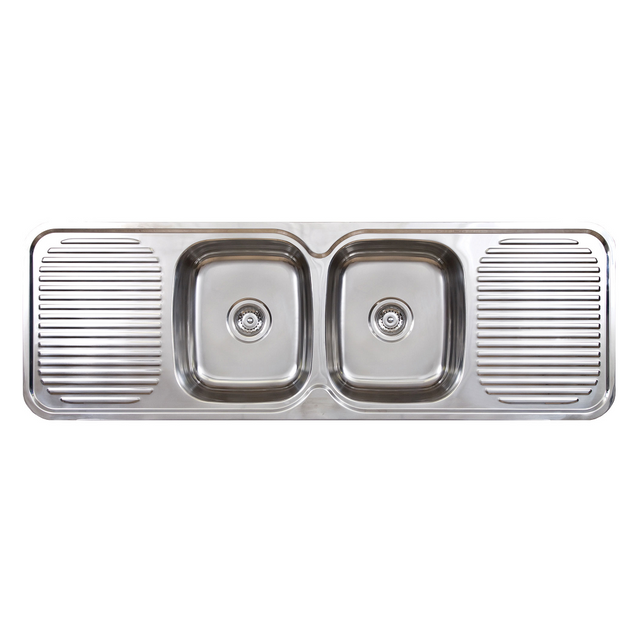 Seima 191575 Acero 002 Double Bowl & Double Drainer Sink One Taphole - Sinks