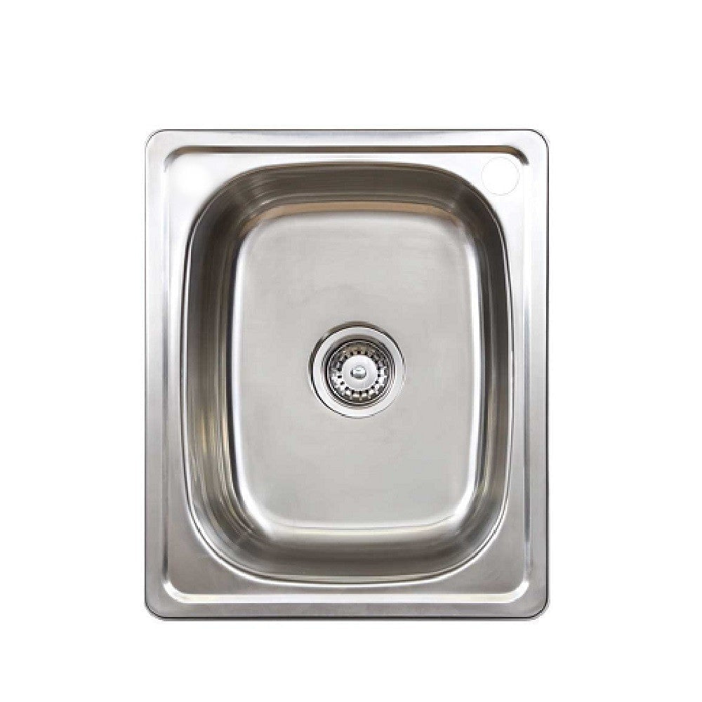 Seima 191592 Acero 006 Single Bowl Abovemount Sink With Overflow (Right taphole) Stainless Steel 460x560mm - Sinks
