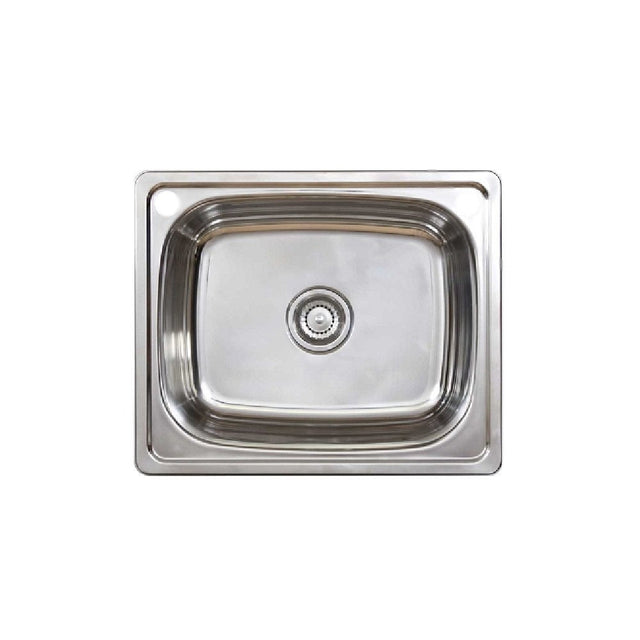 Seima 191597 Acero 007 Single Bowl Sink Abovemount (Left taphole) Stainless Steel 610x510mm - Sinks
