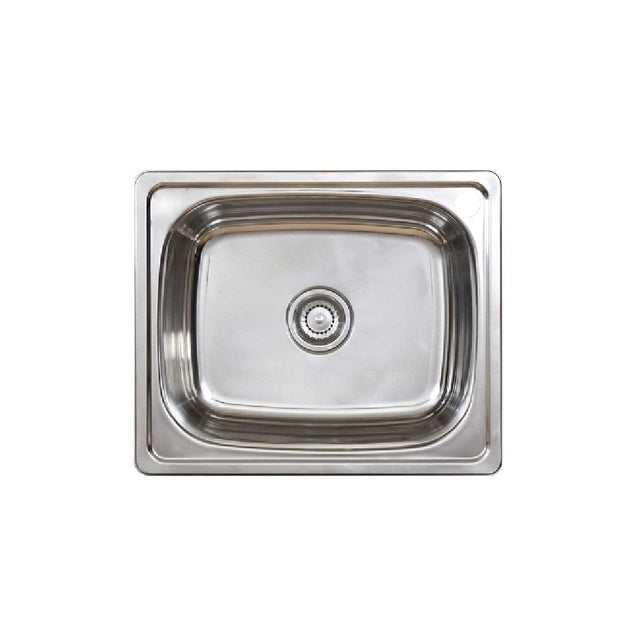 Seima 191600 Acero 007 Single Bowl Sink Abovemount With Overflow (Right taphole) Stainless Steel 610x510mm - Sinks