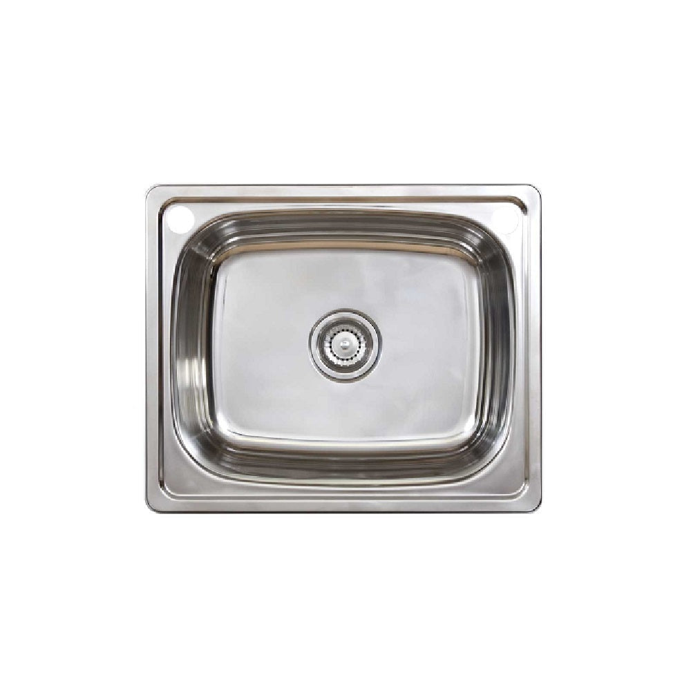 Seima 191602 Acero 007 Single Bowl Sink Abovemount (2 taphole short edge) Stainless Steel 610x510mm - Sinks