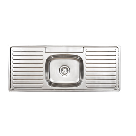 Seima 191603 Acero 012 Sink Single Bowl & Double Drainer One Taphole - Sinks