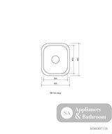 Seima 191606 Acero 203 Single Bowl Sink No Taphole - Sinks
