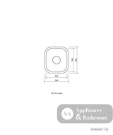 Seima 191607 Acero 204 Single Bowl Sink No Taphole - Sinks