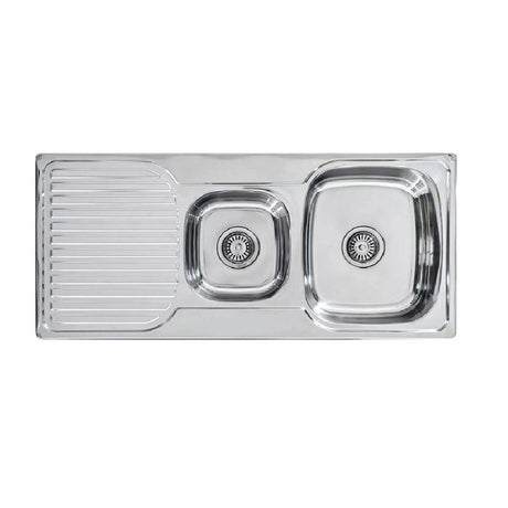 Seima 191612 Acero 980 1&3/4 Bowl Sink Abovemount (No taphole),Stainless Steel 1080x480mm - Sinks