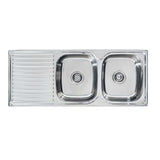 Seima 191620 Acero 1200 Double Bowl Sink Abovemount (No taphole) Stainless Steel 1200x480mm - Sinks