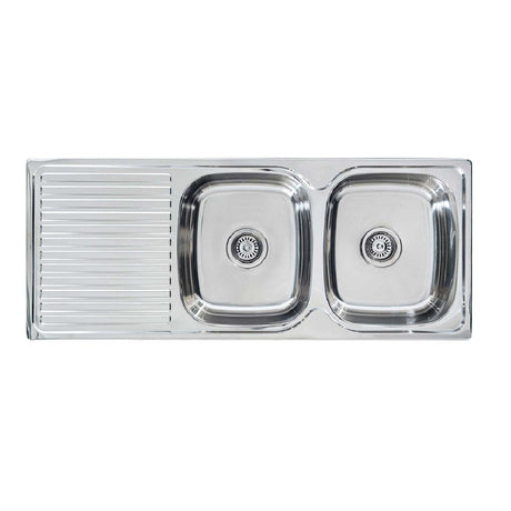 Seima 191620 Acero 1200 Double Bowl Sink Abovemount (No taphole) Stainless Steel 1200x480mm - Sinks