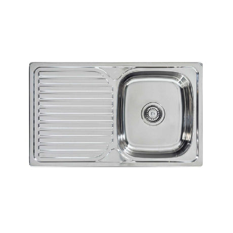 Seima 191625 Acero 800 Single Bowl Sink Abovemount (No taphole) Right Drainer Stainless Steel 800x480mm - Sinks