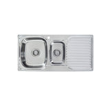 Seima 191633 Acero A980 Sink 1.5 Bowl with Right Hand Drainer One Taphole - Sinks