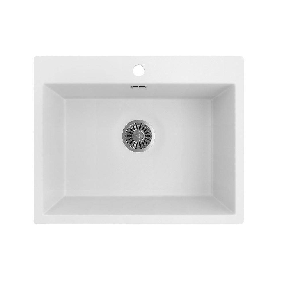Seima 191984 Oros Sink Abovemount,One Taphole White 620 x 500mm - Sinks