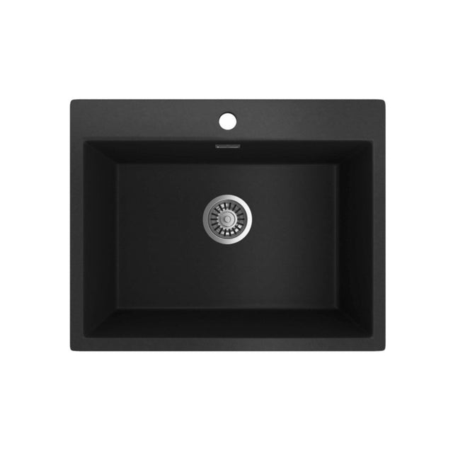 Seima 191988 Oros Sink Abovemount 3 Taphole Black 620x500mm - Sinks