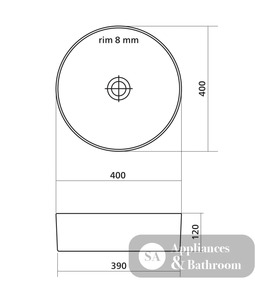 Seima 192022 Arko 027 Above Counter Basin Above Counter White Silk Matte - Basins