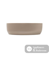 Seima 192029 Aurora 385 Above Counter Ceramic Basin Smoky Taupe Silk Matte Finish - Basins