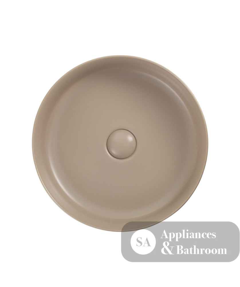 Seima 192029 Aurora 385 Above Counter Ceramic Basin Smoky Taupe Silk Matte Finish - Basins