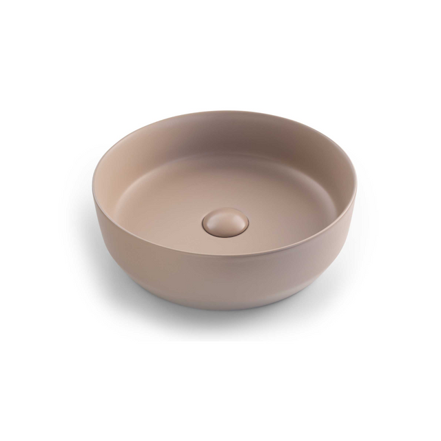 Seima 192029 Aurora 385 Above Counter Ceramic Basin Smoky Taupe Silk Matte Finish - Basins
