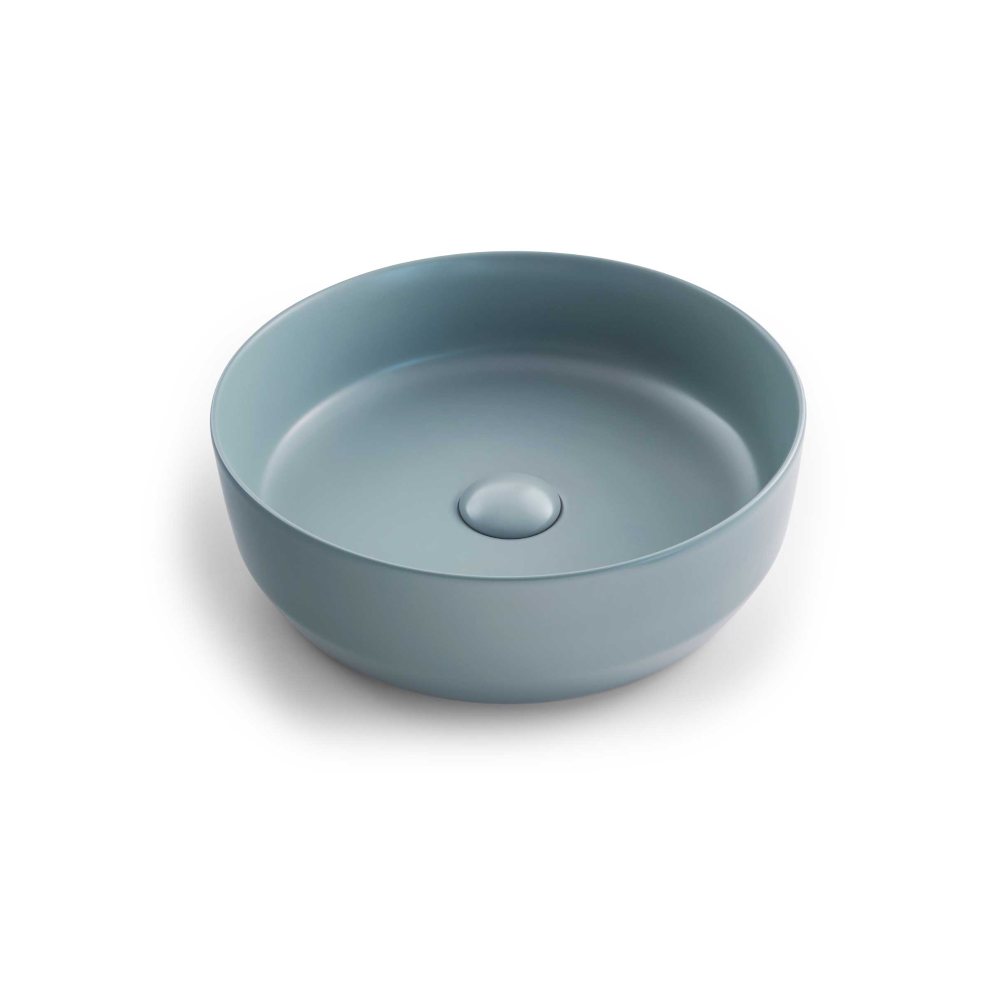 Seima 192030 Aurora 385 Above Counter Ceramic Basin Winter Sea Silk Matte Finish - Basins