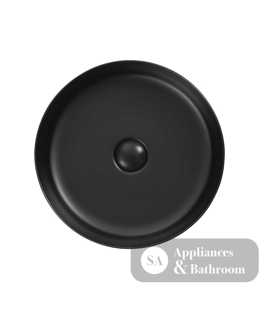 Seima 192032 Aurora 385 Above Counter Ceramic Basin Black Silk Matte Finish - Basins