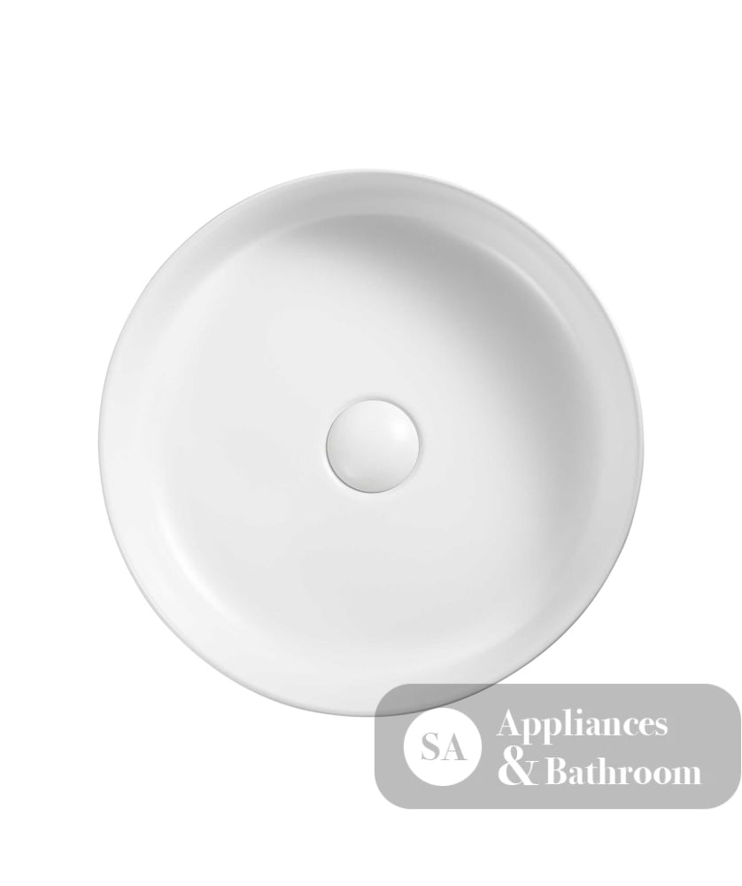 Seima 192034 Aurora 385 Above Counter Ceramic Basin White Gloss Finish - Basins