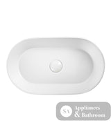 Seima 192067 Aurora 530 Above Counter Ceramic Basin White Silk Matte - Basins