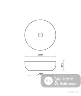Seima 192148 Aurora 380 Above Counter Ceramic Basin Forest - Basins