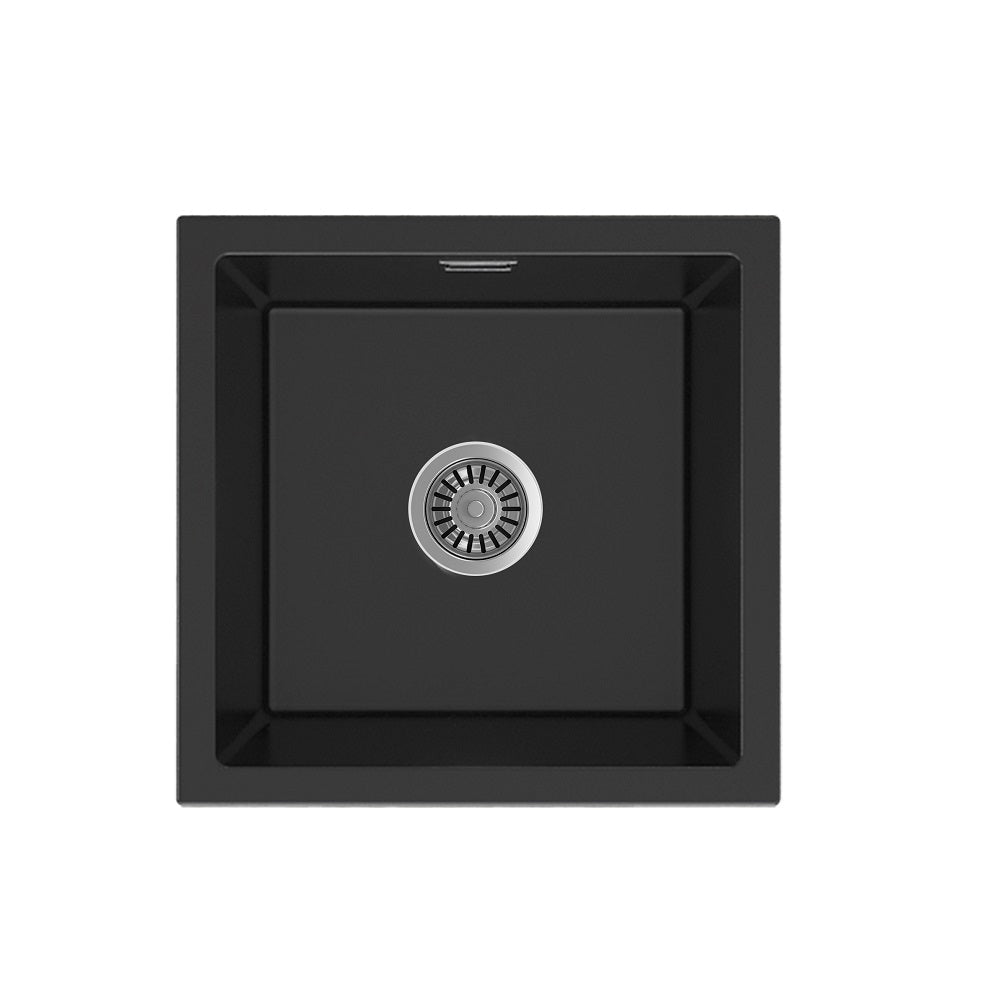 Seima 192182 Oros 450 Sink Abovemount/Overmount No Taphole Black 450x440mm - Sinks