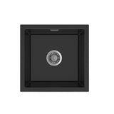 Seima 192182 Oros 450 Sink Abovemount/Overmount No Taphole Black 450x440mm - Sinks