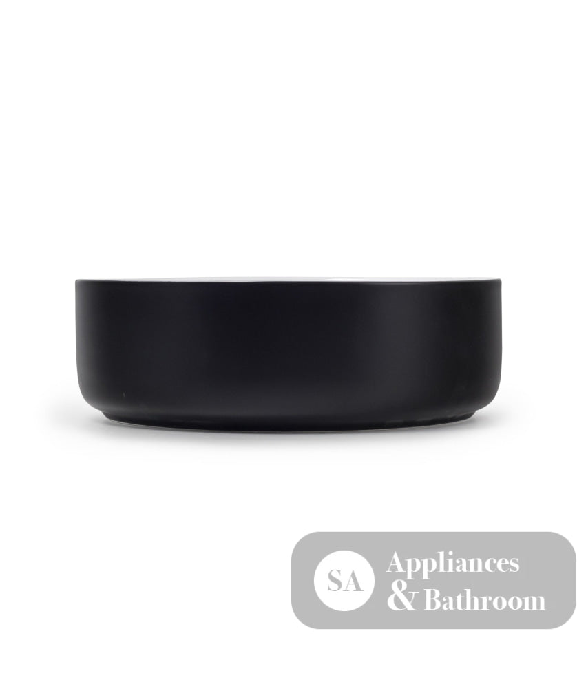 Seima 192207 Arko 355 Above Counter Basin Black/White Textured - Basins