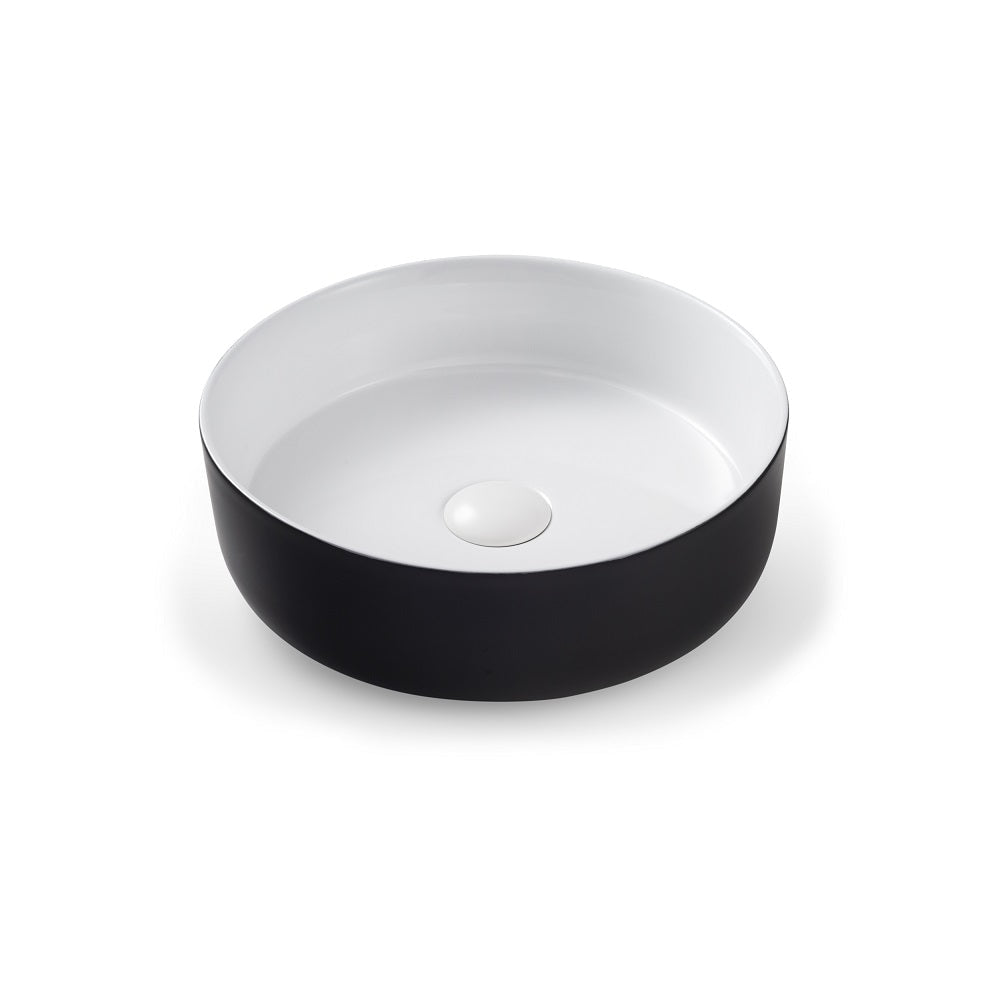 Seima 192207 Arko 355 Above Counter Basin Black/White Textured - Basins