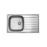 Seima 192377 Acero 860 Abovemount Sink 1 Tap Hole Right Hand Drainer Stainless Steel - Sinks