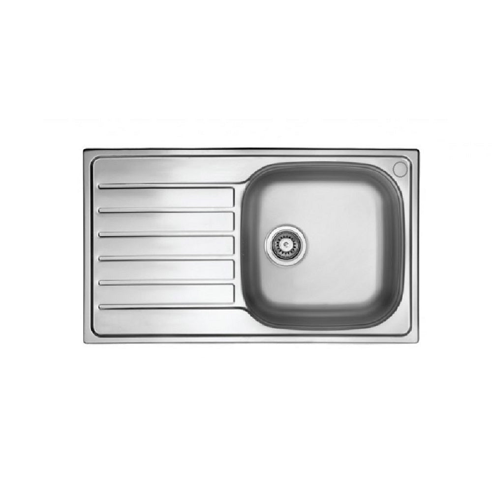 Seima 192378 Acero 860 Abovemount Sink 1 Tap Hole Left Hand Drainer Stainless Steel - Sinks