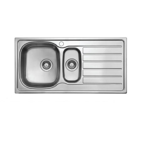 Seima 192383 Acero 1000 Abovemount Sink 1 Tap Hole Right Hand Drainer Stainless Steel - Sinks