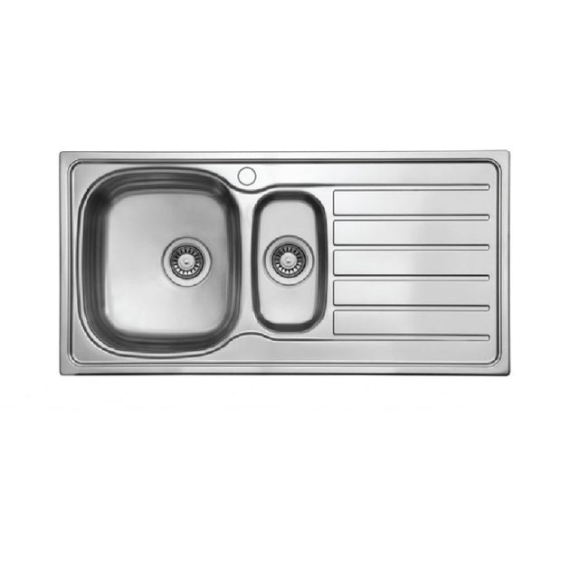 Seima 192383 Acero 1000 Abovemount Sink 1 Tap Hole Right Hand Drainer Stainless Steel - Sinks