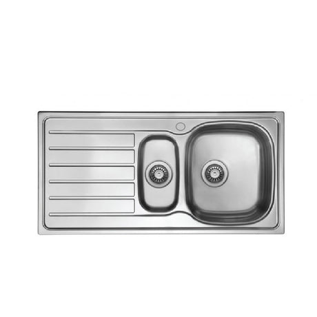 Seima 192384 Acero 1000 Abovemount Sink 1 Tap Hole Left Hand Drainer Stainless Steel - Sinks