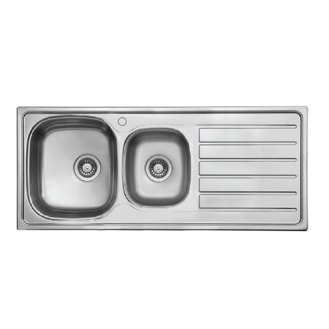 Seima 192389 Acero 1160 Sink Abovemount 1 Tap Hole,Right Hand Drainer Stainless Steel - Sinks