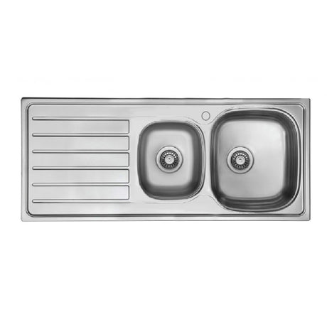 Seima 192390 Acero 1160 Sink Abovemount 1 Tap Hole Left Hand Drainer Stainless Steel - Sinks