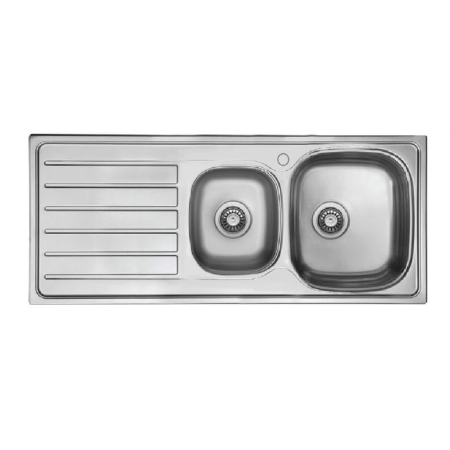 Seima 192390 Acero 1160 Sink Abovemount 1 Tap Hole Left Hand Drainer Stainless Steel - Sinks
