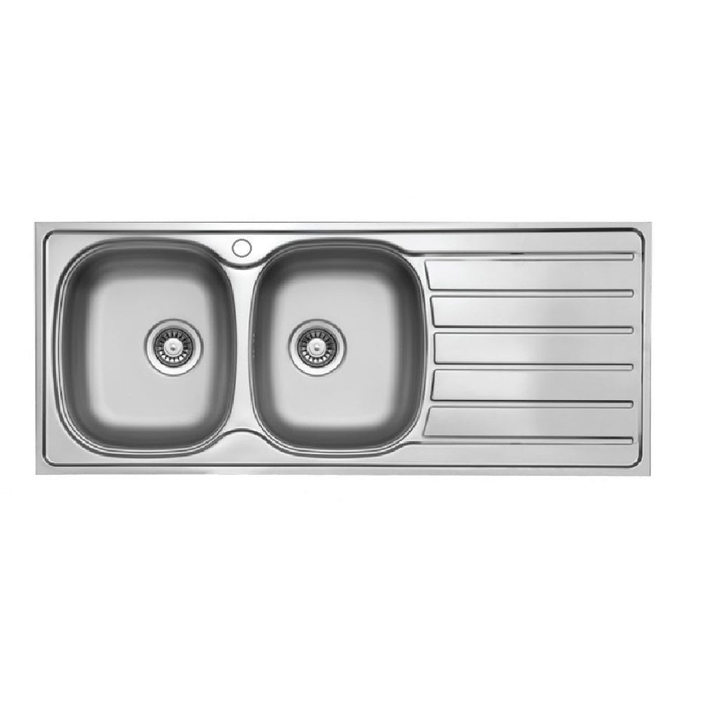 Seima 192395 Acero 1162 Abovemount Sink 1 Tap Hole Right Hand Drainer Stainless Steel - Sinks