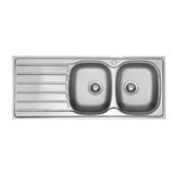 Seima 192396 Acero 1162 Abovemount Sink 1 Tap Hole Left Hand Drainer Stainless Steel - Sinks