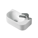 Seima 192749 Arko 485 Wall Hung Basin 400x215mm (1 Taphole) Gloss White - Basins