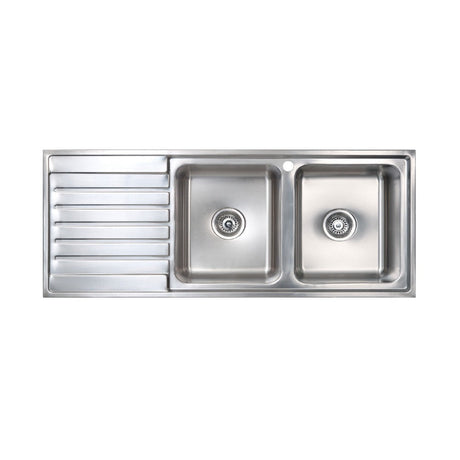 Seima Kubic 200 Double Bowl Sink with Left Hand Drainer One Taphole 191651 - Sinks