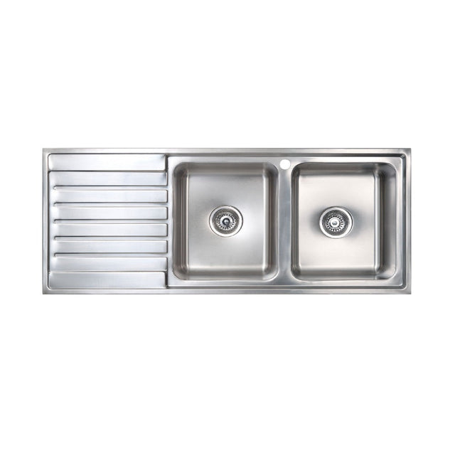 Seima Kubic 200 Double Bowl Sink with Left Hand Drainer One Taphole 191651 - Sinks