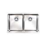 Seima Kubic 726 Double Bowl Sink with Overflow No Taphole 191680 - Sinks