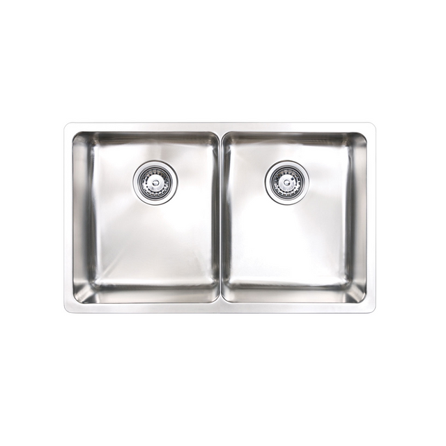 Seima Kubic 726 Double Bowl Sink with Overflow No Taphole 191680 - Sinks